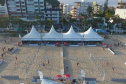 Os Jogos de Aventura e Natureza são palco do Caiobá Open de Beach Tennis, que faz parte do Circuito Mundial da Federação Internacional de Tênis (ITF, sigla em inglês). O evento começou nesta quinta-feira (24) e segue até domingo (27) na Praia Mansa, em Matinhos. Foto: Divulgação/ Esporte Paraná