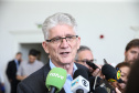 O governador Carlos Massa Ratinho Junior e a presidente do IBGE (Instituto Brasileiro de Geografia e Estatística), Susana Cordeiro Guerra, divulgam nesta sexta-feira (25), no Palácio Iguaçu, os números do Censo Agropecuário 2017.  Na foto  o secretário da Agricultura e do Abastecimento do Paraná, Norberto Ortigara. Curitiba, 25/10/2019 - Foto: Geraldo Bubniak/AEN