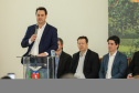 O governador Carlos Massa Ratinho Junior e a presidente do IBGE (Instituto Brasileiro de Geografia e Estatística), Susana Cordeiro Guerra, divulgam nesta sexta-feira (25), no Palácio Iguaçu, os números do Censo Agropecuário 2017.  Curitiba, 25/10/2019 - Foto: Geraldo Bubniak/AEN