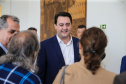 O governador Carlos Massa Ratinho Junior e a presidente do IBGE (Instituto Brasileiro de Geografia e Estatística), Susana Cordeiro Guerra, divulgam nesta sexta-feira (25), no Palácio Iguaçu, os números do Censo Agropecuário 2017.  Curitiba, 25/10/2019 - Foto: Geraldo Bubniak/AEN