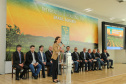 O governador Carlos Massa Ratinho Junior e a presidente do IBGE (Instituto Brasileiro de Geografia e Estatística), Susana Cordeiro Guerra, divulgam nesta sexta-feira (25), no Palácio Iguaçu, os números do Censo Agropecuário 2017.  Curitiba, 25/10/2019 - Foto: Geraldo Bubniak/AEN