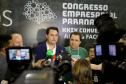 Governador Carlos Massa Ratinho Junior participa em Foz do Iguaçu, do Congresso Empresárial Paranaense. Foz do Iguaçu,25/10/2019 Foto:Jaelson Lucas / AEN