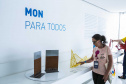 Um grupo de 45 integrantes do Movimento Brasileiro de Mulheres Cegas e com Baixa Visão visitou no sábado (26) o Museu Oscar Niemeyer (MON) com representantes de vários Estados brasileiros. Foto:Marcos Cantuario