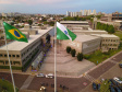 O governador Carlos Massa Ratinho Junior participou nesta segunda-feira (28), em Curitiba, da solenidade de posse da nova diretoria da Fiep, que será liderada pelo empresário Carlos Valter Martins Pedro nos próximos quatro anos. Ele substitui Edson Campagnolo no comando da federação. Foto: José Fernando Ogura/AEN