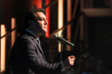 O governador Carlos Massa Ratinho Junior participou nesta segunda-feira (28), em Curitiba, da solenidade de posse da nova diretoria da Fiep, que será liderada pelo empresário Carlos Valter Martins Pedro nos próximos quatro anos. Ele substitui Edson Campagnolo no comando da federação. Foto: José Fernando Ogura/AEN