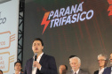 O governador Carlos Massa Ratinho Junior e o presidente da Copel, Daniel Slaviero, lançam nesta terça-feira (29) o Programa Paraná Trifásico, em Curitiba