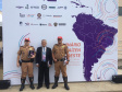 O Batalhão de Polícia Rodoviária (BPRv) participou do Seminário Raízen Sudeste, Roubos de Cargas, Fraudes e Delitos Conexos, realizado na cidade de Mairinque, no estado de São Paulo, terça-feira (29). No encontro foram discutidas estratégias de policiamento, inovações e tecnologias aplicáveis à segurança viária. O Paraná se destacou pelos baixos índices de roubos de carga: 3% de todos os crimes deste tipo no Brasil ocorreram em estradas estaduais paranaenses. Foto: Divulgação/SESP