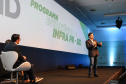 Apresentação do Secretário de Estado de Infraestrutura e Logistica Sandro Alexr  participa nesta quinta-feira (31),  do encontro de capacitação Governo 5.0 no Hotel Rafain Palace & Convention, em Foz do Iguaçu. Foz do Iguaçu, 31/10/2019 -  Foto: Geraldo Bubniak/AEN