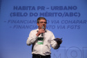 O diretor-presidente da Cohapar - Jorge Lange participa nesta sexta-feira (01),  do encontro de capacitação Governo 5.0 no Hotel Rafain Palace & Convention, em Foz do Iguaçu. Foz do Iguaçu, 01/11/2019 -  Foto: José Fernando Ogura/AEN
