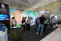 Stands das secretarias nesta quinta-feira (31),  no encontro de capacitação Governo 5.0 no Hotel Rafain Palace & Convention, em Foz do Iguaçu. Foz do Iguaçu, 31/10/2019 -  Foto: Geraldo Bubniak/AEN