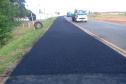 A PR-092, entre Jaguariaíva, passando por Arapoti, ambas no Centro-Oeste, até Wenceslau Braz, no Norte Pioneiro, passa por serviços de remendos e de microrrevestimento asfáltico.  Foto: Divulgação/DER