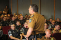Curitiba, 05 de novembro de 2019. Aula Inaugural do Curso de Rondas Ostencivas de Natureza Especial.  Foto: Cel QOPM Pericles de Matos, Comandante-Geral da PMPR. 