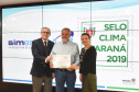 O Prêmio Selo Clima Paraná 2019 foi entregue nesta quinta-feira (07) a 36 empresas que, voluntariamente, decidiram medir, divulgar e reduzir as emissões de gases de efeito estufa, causadores do aquecimento global e das mudanças climáticas. O mais importante deles é o dióxido de carbono (CO2). Foto: Denis Ferreira Netto/AEN