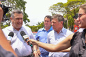 A região Noroeste do Paraná recebeu 30 novas ambulâncias do Samu, nesta sexta-feira (8). Os veículos vão atender 101 municípios e representam a renovação e ampliação da frota. O secretário de Estado da Saúde, Beto Preto, esteve em Umuarama para entregar o lote, que representa investimento de mais de R$ 4,8 milhões. Ele também visitou o Hospital Cemil, que vai ampliar o atendimento com recursos de R$ 2,8 milhões.Foto:Pedro Oliveira/PMUmuarama