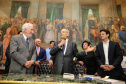Lançamento de Livro e homenagem de universidades estaduais ao ex-governador Paulo Pimentel, no Salão Nobre do Palácio Iguaçu em Curitiba.   11/11/2019  -  Foto: Geraldo Bubniak/AEN