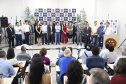Pato Branco, no Sudoeste do Estado, ganhou uma nova sede da Delegacia da Mulher. O governador Carlos Massa Ratinho Junior inaugurou nesta terça-feira (12) o prédio em que a divisão especializada da Polícia Civil passa a funcionar. O espaço de 380 metros quadrados era utilizado pelo Fórum da cidade e foi repassado para a Secretaria de Estado da Segurança Pública. Foto: José Fernando Ogura/AEN