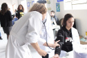Servidores do Depen-PR de todo o Estado participam da 4ª Semana de Saúde do Trabalhador do Sistema Penitenciário. Com exames preventivos, palestras e bate-papos sobre a importância do cuidado com a saúde, o evento acontece até esta quarta-feira (13), Dia do Agente Penitenciário. As atividades foram abertas nesta terça (12), no Centro de Integração Social (CIS), em Piraquara. Foto: Divulgação/SESP