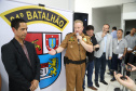 A 4ª Companhia da Polícia Militar, em Capanema, na região Sudoeste do Paraná, ganhou uma nova sede, mais moderna e ampla, com estrutura adequada para atender a população de cinco cidades da região Sudoeste. Além de Capanema, Planalto, Realeza, Pérola do Oeste e Santa Isabel do Oeste, conjunto de cidades próximo à fronteira com a Argentina, também serão assistidas pela Companhia. A inauguração foi nesta quarta-feira (13).Foto: José Fernando Ogura/AEN