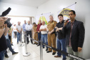 A 4ª Companhia da Polícia Militar, em Capanema, na região Sudoeste do Paraná, ganhou uma nova sede, mais moderna e ampla, com estrutura adequada para atender a população de cinco cidades da região Sudoeste. Além de Capanema, Planalto, Realeza, Pérola do Oeste e Santa Isabel do Oeste, conjunto de cidades próximo à fronteira com a Argentina, também serão assistidas pela Companhia. A inauguração foi nesta quarta-feira (13).Foto: José Fernando Ogura/AEN
