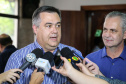 O Governo do Estado libera nesta quinta-feira (14) mais R$ 25 milhões para a continuidade das obras do Hospital da Criança de Maringá (Noroeste). A solenidade acontece na prefeitura de Maringá, com as presenças do Secretário do Desenvolvimento Urbano e Obras Públicas ? JoãoCarlos Ortega,  Secretário de Saúde ? Beto Preto, o Prefeito de Maringá, Ulisses Maia.Maringá, 14/11/2019 -  Foto: Geraldo Bubniak/AEN