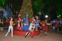 Festas de Natal já iluminam muitas cidades do Paraná. Francisco Beltrão. Foto: Prefeitura de Francisco Beltrão