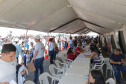 A segunda edição da Feira da Cidadania levou a moradores do tradicional bairro de Santa Felicidade, em Curitiba, diversos serviços gratuitos nesta sexta-feira (22). O destaque do evento foi o Mutirão de Emprego, encaminhou mais de 1,8 mil pessoas para vagas de trabalho.Foto: Divulgação/SEJUF