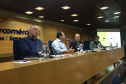 O Conselho Paranaense de Turismo (Cepatur) promoveu nesta segunda feira (25), sua 78° reunião ordinária. O encontro, realizado no auditório da Fecomércio, em Curitiba, foi aberto pelo presidente do Conselho, Antônio Azevedo, e o secretário do Desenvolvimento Sustentável e do Turismo, Márcio Nunes, falou sobre o desafio que é comandar. Foto: Edson Thomaz/SEDEST
