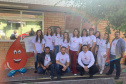 Servidores da Controladoria-Geral do Estado (CGE) se mobilizaram desde o início do mês para o Dia Nacional do Doador de Sangue Voluntário, celebrado nesta segunda-feira (25). O maior grupo se reuniu na sexta-feira (22) com apoio da Superintendência-Geral de Ação Solidária, vinculada à Secretaria da Justiça, Família e Trabalho, para doar sangue. Foto: Divulgação/CGE