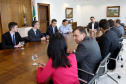 O Governo do Paraná deu mais um importante passo do processo de concessão de rodovias em todo o estado. O governador Carlo Massa Ratinho Junior assinou nesta (sexta-feira 26), no Palácio Iguaçu o decreto que cria o Grupo Técnico de Acompanhamento e Apoio Conjunto "GTAAC-Paraná". Curitiba,26/11/2019 Foto:Jaelson Lucas / AEN
