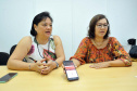 A Universidade Estadual de Londrina (UEL) desenvolveu um aplicativo (APP) para smartphones que oferece possibilidade de comunicação e informação odontológica para pessoas surdas em atendimento emergencial ou consulta de rotina. O projeto de pesquisa é liderado pelas professoras Elisa Tanaka Carloto e Maria Celeste Morita, do Departamento de Medicina Oral e Odontologia Infantil, do Centro de Ciências da Saúde (CCS). Foto: Divulgação/UEL