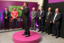 A Celepar comemorou nesta quarta-feira, 27 de novembro, 55 anos de história dedicada a facilitar a vida do cidadão paranaense. No evento de comemoração, com a presença do vice-governador Darci Piana, foi anunciado mais um projeto inovador, o CeleparLand, e também apresentada a nova identidade visual da empresa. Curitiba, 27/11/2019- Foto: Ari Dias/AEN