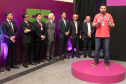 A Celepar comemorou nesta quarta-feira, 27 de novembro, 55 anos de história dedicada a facilitar a vida do cidadão paranaense. No evento de comemoração, com a presença do vice-governador Darci Piana, foi anunciado mais um projeto inovador, o CeleparLand, e também apresentada a nova identidade visual da empresa. Curitiba, 27/11/2019- Foto: Ari Dias/AEN