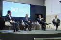 O governador Carlos Massa Ratinho Junior apresentou nesta quarta-feira (27), na Bolsa de Valores de São Paulo, as oportunidades de investimentos no Paraná. Ele destacou os potenciais do Estado, a moderna legislação sobre Parcerias Público-Privadas (PPPs) e o novo programa de concessão de rodovias, que vai abranger 4,1 quilômetros de estradas.Foto: José Fernando Ogura/AEN