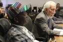 O vice-governador Darci Piana recebe o governador de Benue,  Ortom Samuel Ioraer. Presentes: Orbunde Terwase cefe da Casa Civi; Ijir Timothy Aondona secretário de Agricultura e Recursos Naturais; Oyiwona Godwin Emmanuel Secretário de Ciência, Tecnologia e Energia; Akase Terver, Secretário Chefe de Imprensa; Kwaghngu Abrahams, Assessor Especial de  Tarefas; Ubwa Paul Oorkuma, presidente da Câmara do Comércio do Estado de Benue.Curitiba, 27-11-19.Foto: Arnaldo Alves / AEN.