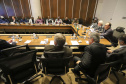 O vice-governador Darci Piana recebe o governador de Benue,  Ortom Samuel Ioraer. Presentes: Orbunde Terwase cefe da Casa Civi; Ijir Timothy Aondona secretário de Agricultura e Recursos Naturais; Oyiwona Godwin Emmanuel Secretário de Ciência, Tecnologia e Energia; Akase Terver, Secretário Chefe de Imprensa; Kwaghngu Abrahams, Assessor Especial de  Tarefas; Ubwa Paul Oorkuma, presidente da Câmara do Comércio do Estado de Benue.Curitiba, 27-11-19.Foto: Arnaldo Alves / AEN.