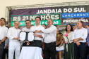 O Governador Carlos Massa Ratinho Júnior lança nesta quinta-feira (28),  o Programa Vida Nova Paraná em Jandaia do Sul.  E também anuncia  recursos e ações nas áreas da saúde, desenvolvimento urbano e sinalização viária, além de entrega de ambulância e de viatura para a Polícia Militar.Jandaia do Sul, 28/11/2019 -  Foto: Geraldo Bubniak/AEN