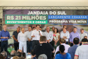 O Governador Carlos Massa Ratinho Júnior lança nesta quinta-feira (28), o Programa Vida Nova Paraná em Jandaia do Sul. E também anuncia recursos e ações nas áreas da saúde, desenvolvimento urbano e sinalização viária, além de entrega de ambulância e de viatura para a Polícia Militar.Jandaia do Sul, 28/11/2019 - Foto: Geraldo Bubniak/AEN