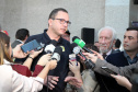 Foram entregues à Polícia Rodoviária Federal (PRF) 26 viaturas blindadas. O vice-governador Darci Piana fez a entrega dos veículos, que foram adquiridos por convênio entre o Governo do Estado, através do Departamento de Estradas de Rodagem (DER), e a superintendência estadual da PRF. Os recursos são dos contratos de concessão das rodovias, para aparelhamento das forças policiais do Estado. Foto: Ari Dias/AEN