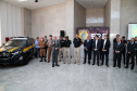 Foram entregues à Polícia Rodoviária Federal (PRF) 26 viaturas blindadas. O vice-governador Darci Piana fez a entrega dos veículos, que foram adquiridos por convênio entre o Governo do Estado, através do Departamento de Estradas de Rodagem (DER), e a superintendência estadual da PRF. Os recursos são dos contratos de concessão das rodovias, para aparelhamento das forças policiais do Estado. Foto: Ari Dias/AEN
