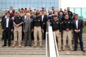 Foram entregues à Polícia Rodoviária Federal (PRF) 26 viaturas blindadas. O vice-governador Darci Piana fez a entrega dos veículos, que foram adquiridos por convênio entre o Governo do Estado, através do Departamento de Estradas de Rodagem (DER), e a superintendência estadual da PRF. Os recursos são dos contratos de concessão das rodovias, para aparelhamento das forças policiais do Estado. Foto: Ari Dias/AEN