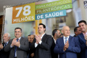 O governador Carlos Massa Ratinho Junior autorizou nesta terça-feira (3) o repasse de R$ 78 milhões para hospitais filantrópicos. Os recursos são destinados a obras (R$ 44,5 milhões) e equipamentos (R$ 33,5 milhões). É o maior pacote financeiro unificado da história às instituições, que atendem mais de 50% dos pacientes do Sistema Único de Saúde (SUS) no Paraná. Curitiba,03/12/2019 Foto:Jaelson Lucas / AEN