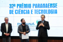 Entrega do 32º Prêmio Paranaense de Ciência e Tecnologia  no Palácio Iguaçu.   Curitiba, 04/12/2019 -  Foto: Geraldo Bubniak/AEN