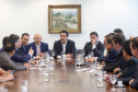 O governador Carlos Massa Ratinho Junior conheceu nesta segunda-feira (09) o projeto de construção do Aeroporto Regional do Sudoeste. Prefeitos, empresários e representantes da região apresentaram, em reunião no Palácio Iguaçu, detalhes do terminal que seria erguido em Renascença.Foto:Jaelson Lucas / AEN