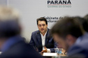Governador Carlos Massa Ratinho Junior em reunião com os secretários. Curitiba,10/12/2019 Foto:Jaelson Lucas / AEN