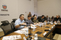 O Paraná prepara para a próxima semana o lançamento de uma força-tarefa de combate à dengue em todo o Estado. As ações foram definidas nesta quinta-feira (12) em reunião no Palácio Iguaçu entre o chefe da Casa Civil, Guto Silva, e os demais integrantes do secretariado, autarquias e empresas públicas estaduais. Está previsto a criação de um grupo permanente contra a proliferação da doença..Foto Gilson Abreu/AEN