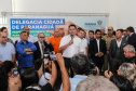 O Governador Carlos Massa Ratinho Junior inaugura nesta sexta-feira (24) a Delegacia Cidadã de Paranaguá, no Litoral. O novo prédio conta com toda estrutura adequada para atendimento ao público, com sala de plantão, investigação, cartório e demais departamentos administrativos. Os investimentos ultrapassam R$ 5 milhões.Paranaguá, 24/01/2020 -  Foto: Geraldo Bubniak/AEN
