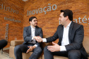 O governador Carlos Massa Ratinho Junior e o presidente da Agência Brasileira de Desenvolvimento Industrial (ABDI), Igor Calvet, assinaram nesta quarta-feira (12) um acordo de cooperação técnica para implantar no Paraná um sistema de compartilhamento de veículos elétricos para uso de servidores públicos.  -  Brasília, 12/02/2020  -  Foto: Rodrigo Félix Leal/AEN