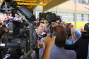 Cerca de 1.100 estudantes do Ensino Fundamental e Ensino Médio, de Sarandi, Noroeste do Paraná, são beneficiados com a nova estrutura da Escola Estadual Vereador Luiz Zanchim, inaugurada nesta sexta-feira (14), pelo governador Carlos Massa Ratinho Junior.  -  Sarandi, 14/02/2020  -  Foto: Jaelson Lucas/AEN