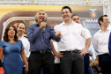 Cerca de 1.100 estudantes do Ensino Fundamental e Ensino Médio, de Sarandi, Noroeste do Paraná, são beneficiados com a nova estrutura da Escola Estadual Vereador Luiz Zanchim, inaugurada nesta sexta-feira (14), pelo governador Carlos Massa Ratinho Junior.  -  Sarandi, 14/02/2020  -  Foto: Jaelson Lucas/AEN