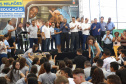 Cerca de 1.100 estudantes do Ensino Fundamental e Ensino Médio, de Sarandi, Noroeste do Paraná, são beneficiados com a nova estrutura da Escola Estadual Vereador Luiz Zanchim, inaugurada nesta sexta-feira (14), pelo governador Carlos Massa Ratinho Junior.  -  Sarandi, 14/02/2020  -  Foto: Jaelson Lucas/AEN